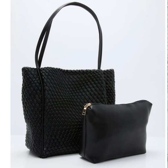 VICI | Cenlie Textured Woven Leather Tote Bag - Picture 2 of 2
